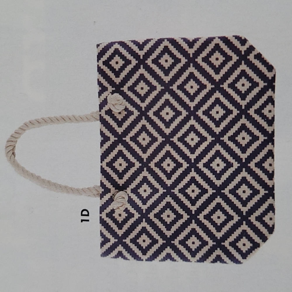 NIB Summer & Rose Navy Diamond Tote
